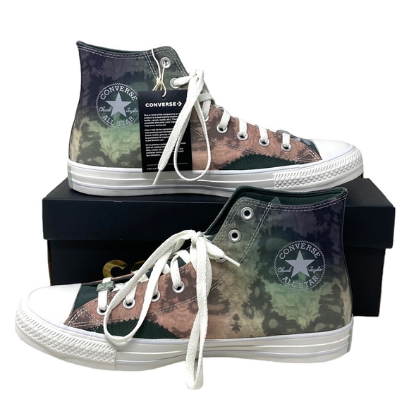Converse Chuck Taylor High Skate Sneaker Vintage Green Canvas Men's Shoe A07147C - Picture 3 of 10
